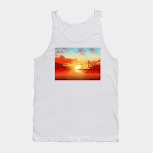 Sunset In The Clouds Tank Top